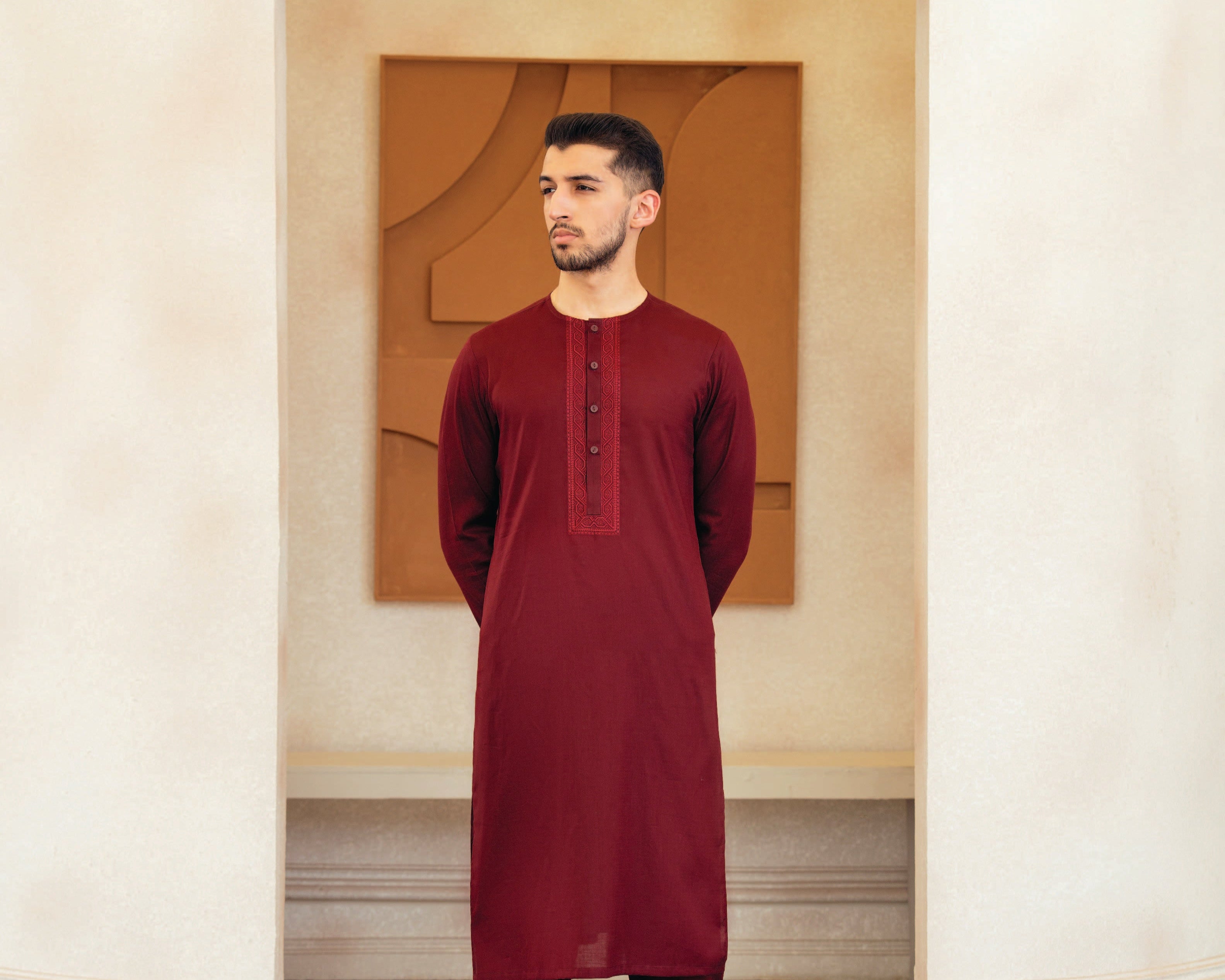 'Maroon' Kurta Pajama