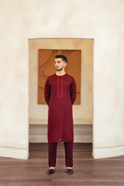 'Maroon' Kurta Pajama