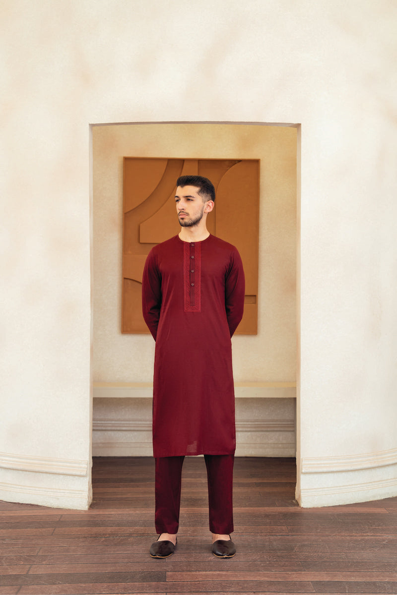 'Maroon' Kurta Pajama