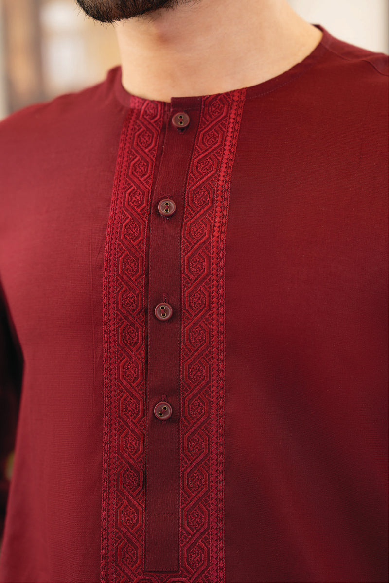 'Maroon' Kurta Pajama