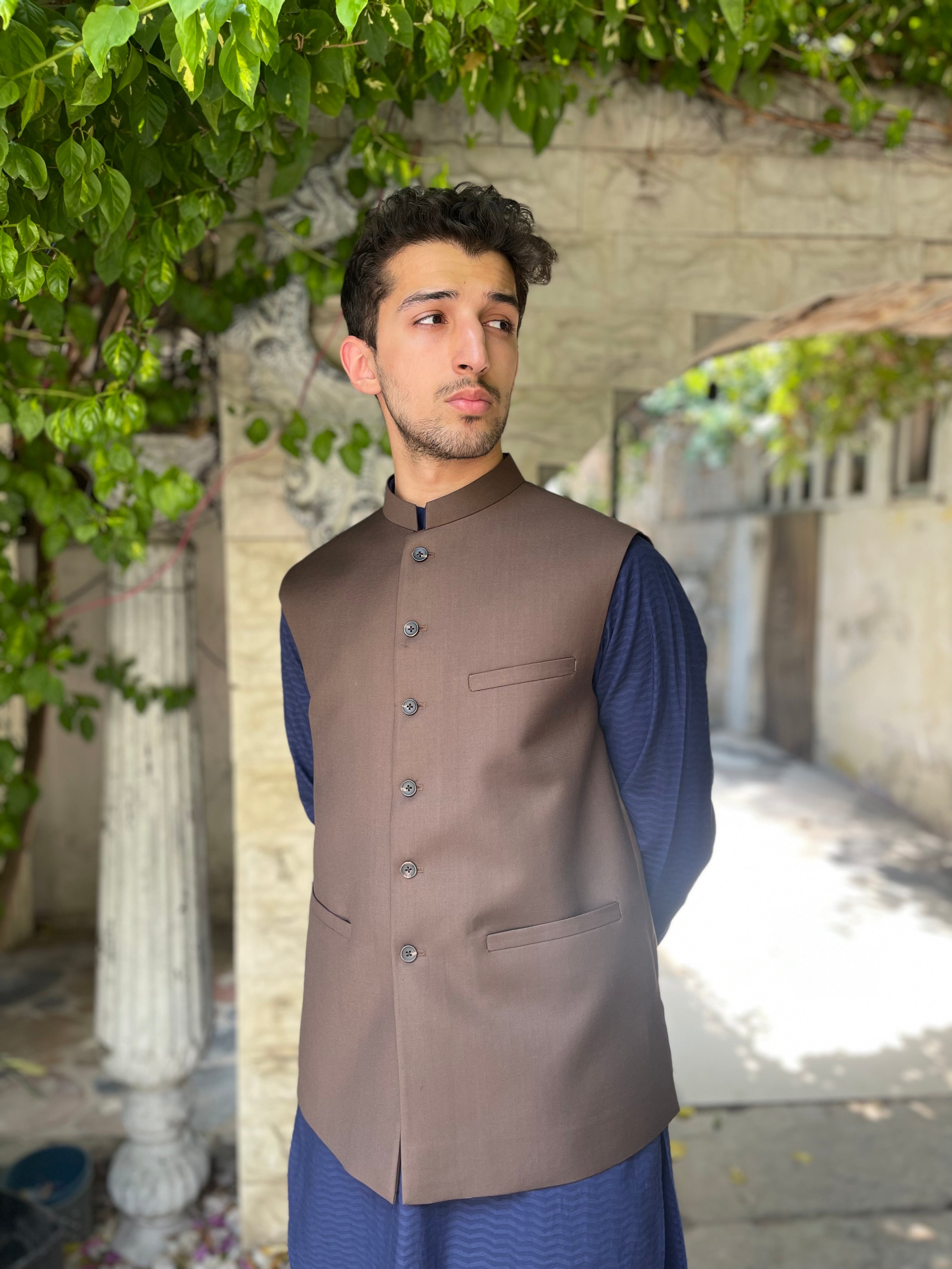Brown waistcoat