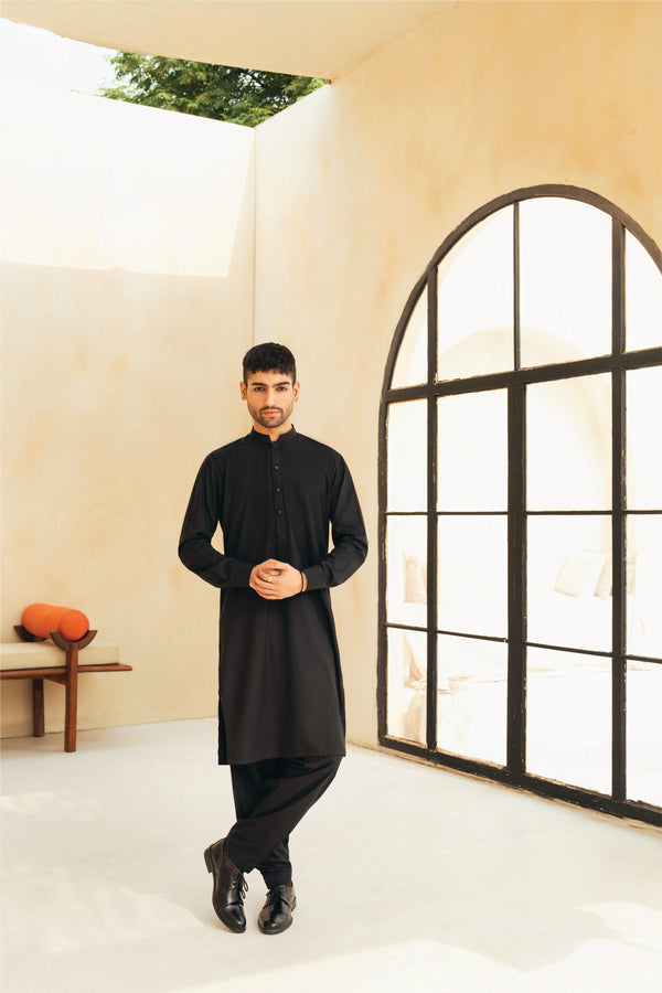 'Classic Black' Shalwaar Kameez