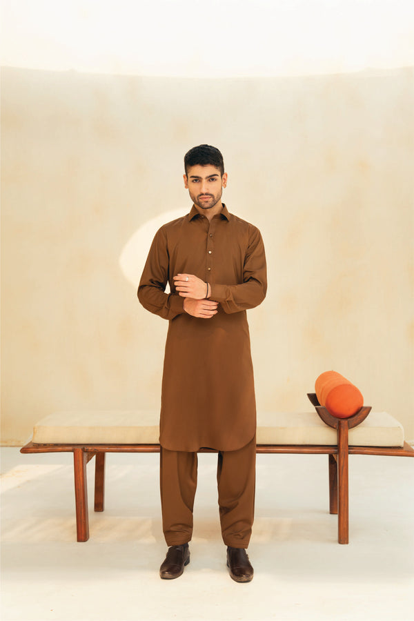 'Brown' Shalwaar Kameez