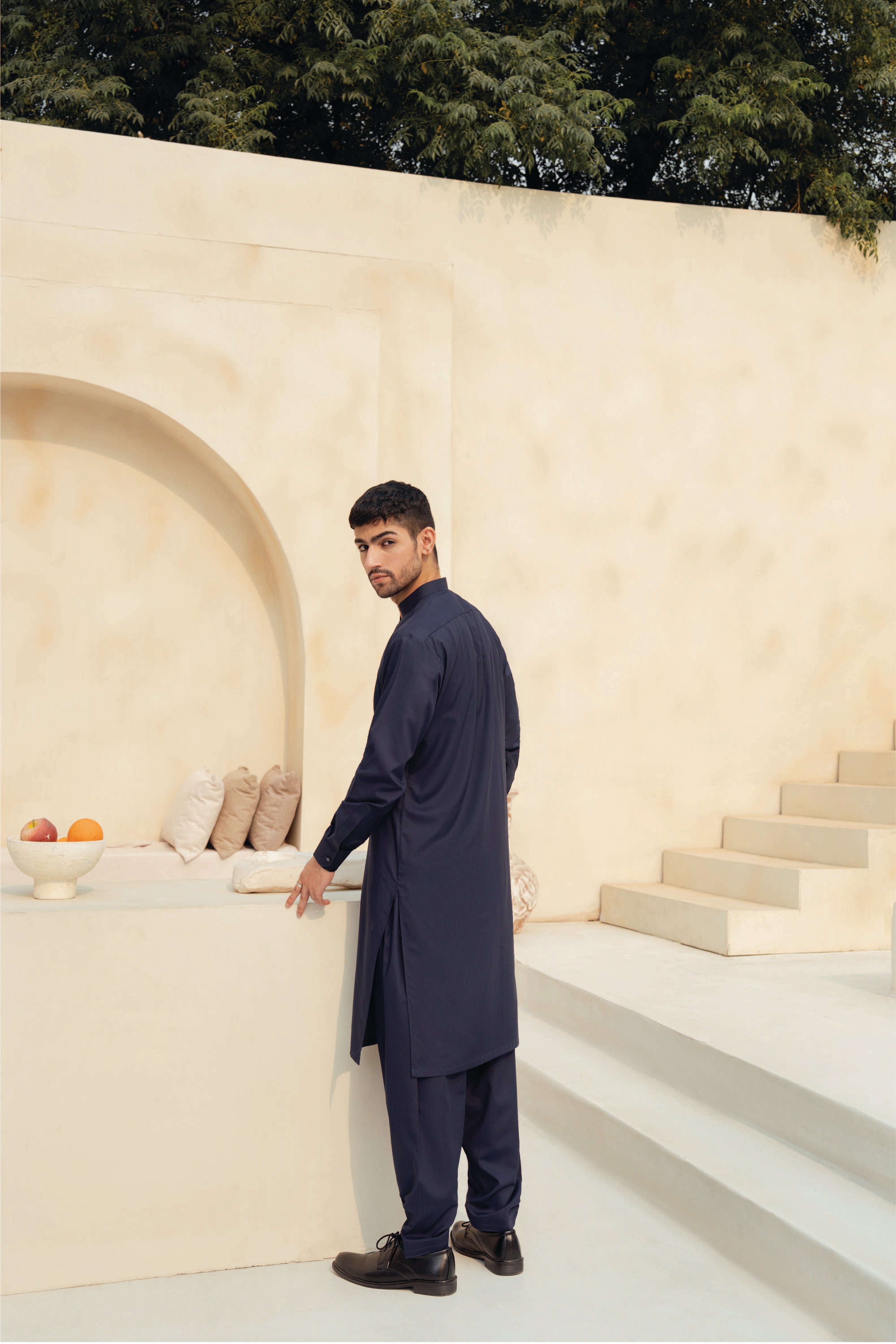 'Dark Blue' Shalwaar Kameez