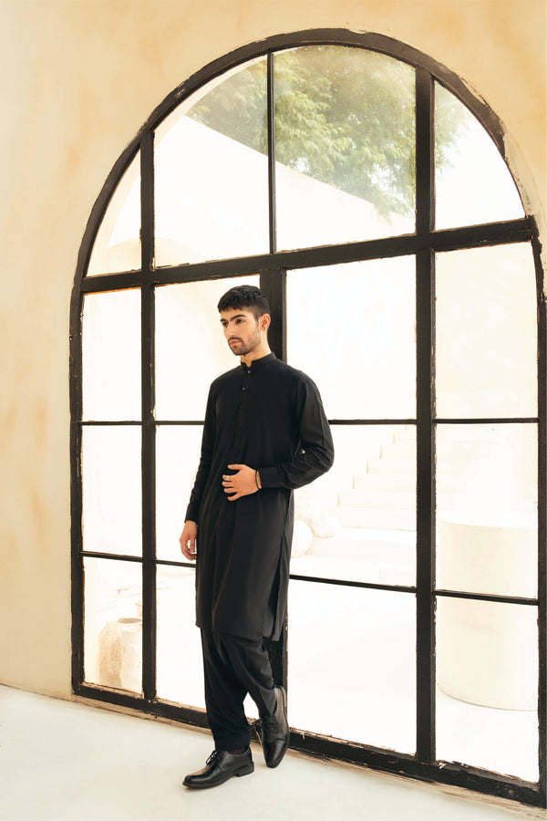 'Classic Black' Shalwaar Kameez