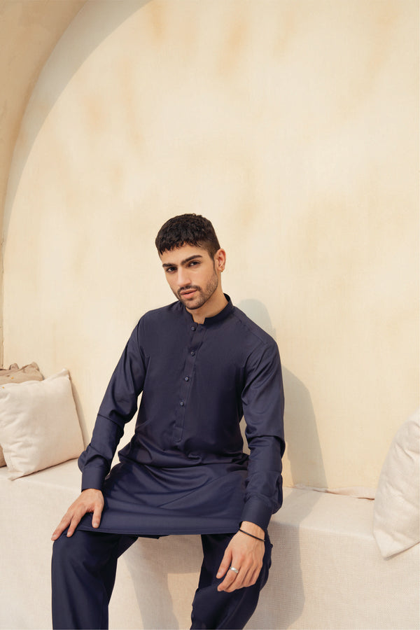 'Dark Blue' Shalwaar Kameez